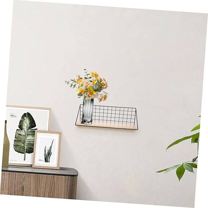 Cabilock 1Pc Large Multifunctional Wall Rack Bathroom Shelf for Home Decor Strong Bearing Capacity Iron Storage Organizer for Bathroom