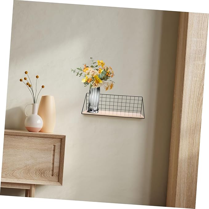Cabilock 1Pc Large Multifunctional Wall Rack Bathroom Shelf for Home Decor Strong Bearing Capacity Iron Storage Organizer for Bathroom