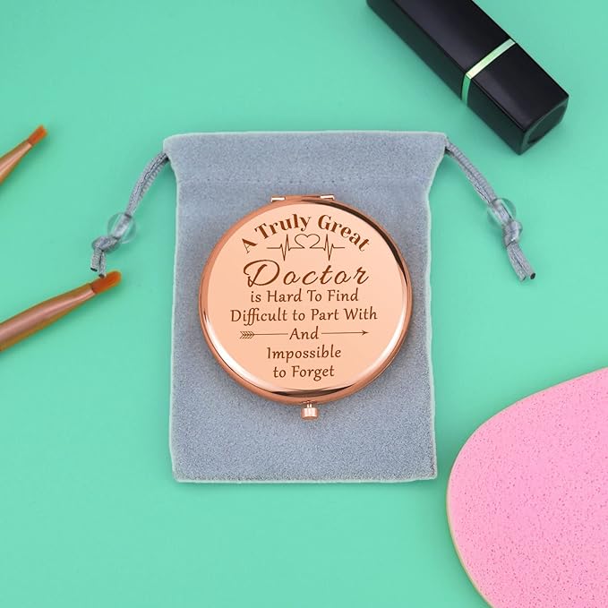 Thank You Gifts for Doctor Compact Makeup Mirror Doctor Gifts for Women Doctor Birthday Gifts Doctor Appreciation Gifts Pocket Makeup Mirror for Her Graduation Retirement Gifts