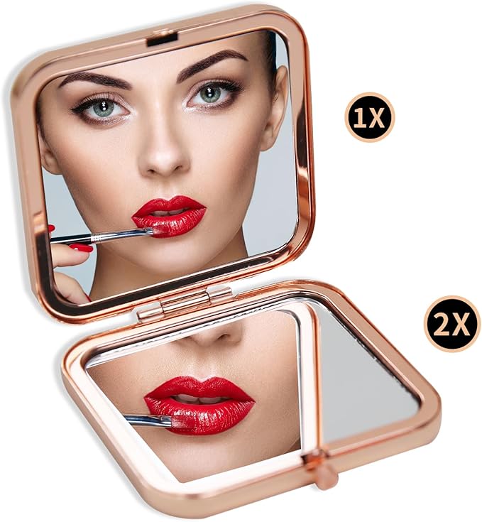 Granddaughter Gifts from Grandma,Granddaughter Gifts, Birthday Gifts for Granddaughter,to My Granddaughter Makeup Compact Mirror Rose Gold