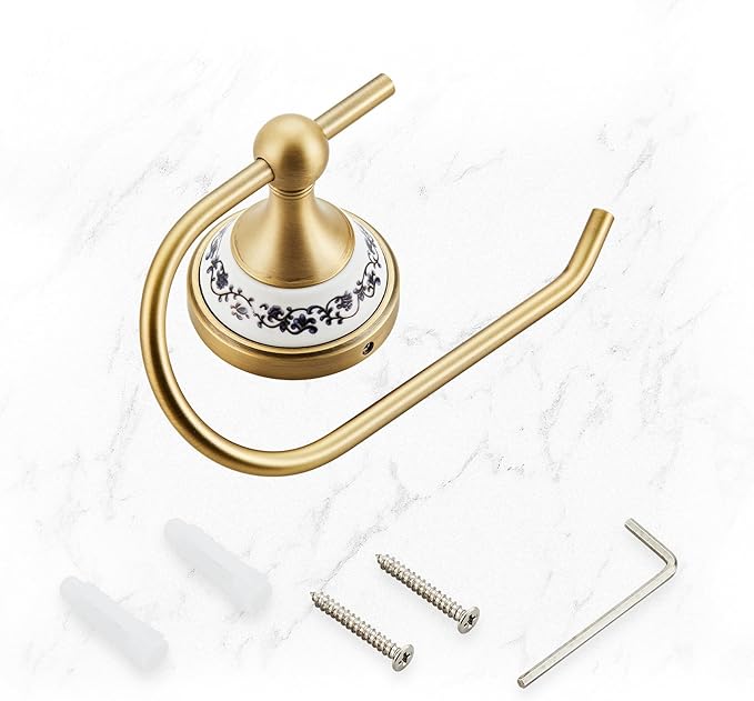 Wall Mounted Bathroom Kitchen Antique Toilet Paper Holder, Open Arm Towel Holder, Tissue Holder, Bathroom Kitchen Tissue Roll Holder YIGUANXIN