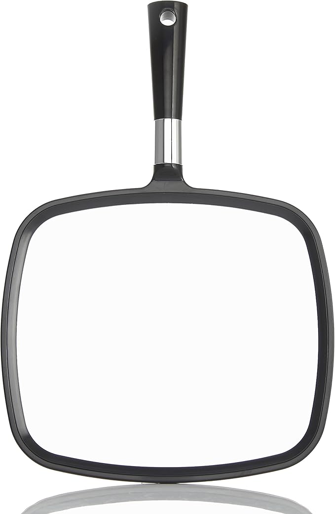 Miss Sweet Handheld Mirror Makeup Mirror (Black)