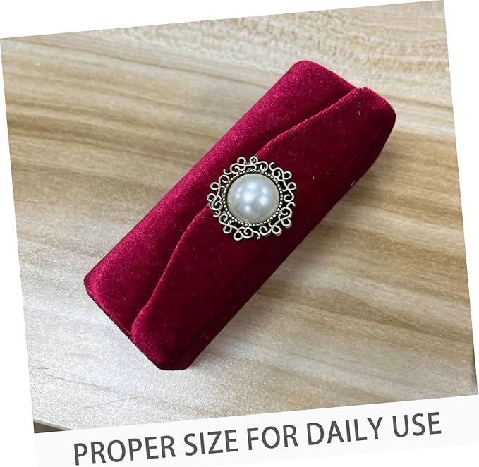 NOLITOY Makeup Organizers Lipstick Holder for Purse Travel Lipstick Case Portable Mirror Vintage Makeup Accessories