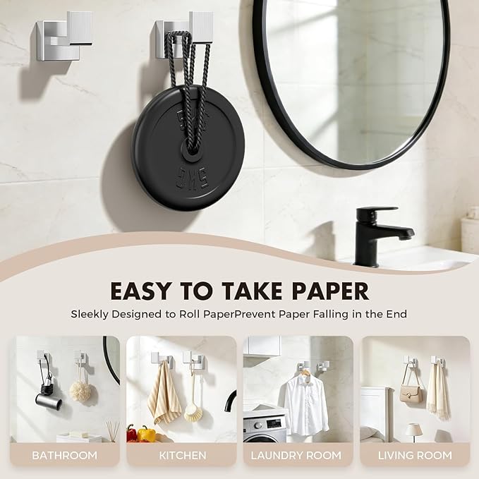 10-Pieces Brushed Nickel Bathroom Accessories Set, Stainless Steel Bathroom Hardware Set, Towel Racks for Bathroom Wall Mounted 24 Inch Bath Towel Bar Set.