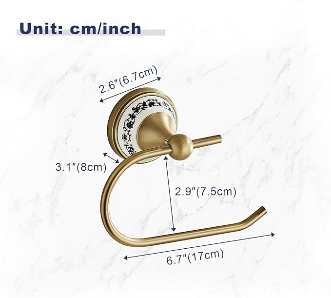 Wall Mounted Bathroom Kitchen Antique Toilet Paper Holder, Open Arm Towel Holder, Tissue Holder, Bathroom Kitchen Tissue Roll Holder YIGUANXIN