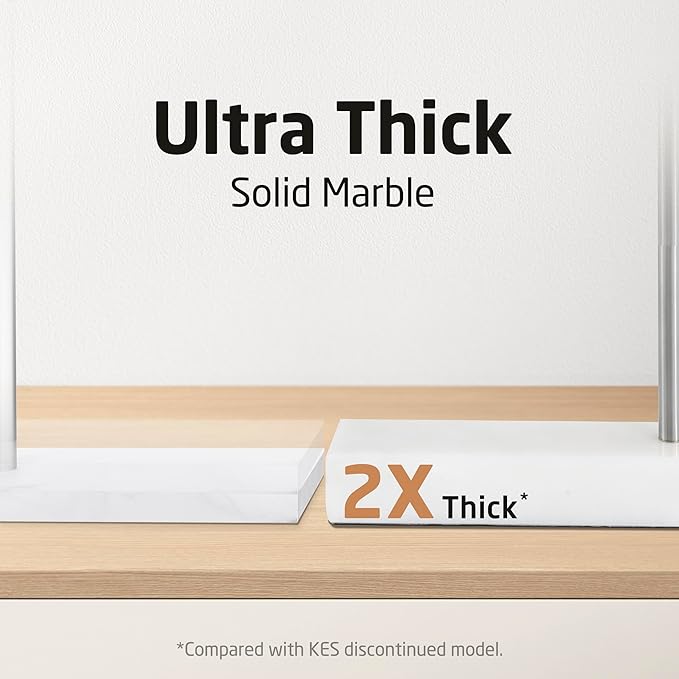 KES Countertop Towel Holder Stand for Bathroom, Counter Top Swivel Towel Rack Standing with Marble Base, Free Standing Hand Towel Holder Stand 18/8 Stainless Steel Brushed Finish, BTH233-2