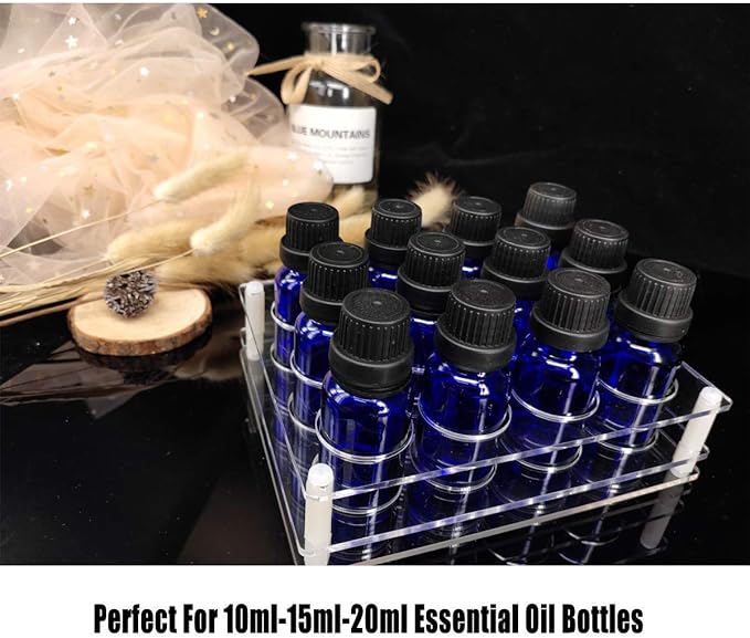 BOXIN Roller Bottles Holder for 10/15ml/20ml Essential Oil Bottles (2PCS For 10/15ml/20ml Essential Oil bottles)