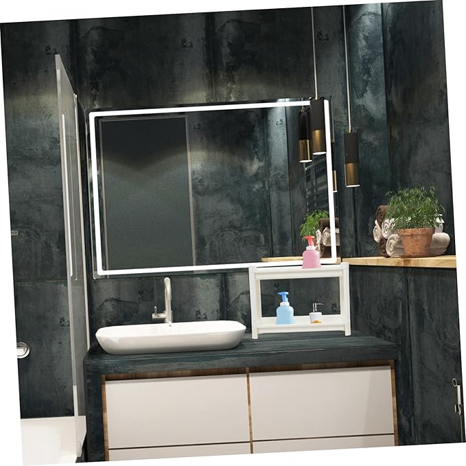 Garneck Multifunctional Storage Rack Pp Plastic Space-Saving Corner Bathroom Shelf