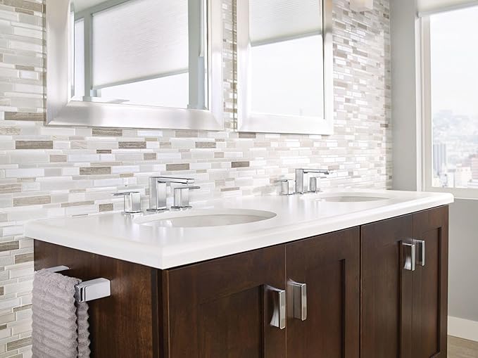 Moen YB8886CH 90 Degree Bathroom Hand Towel Bar, Chrome