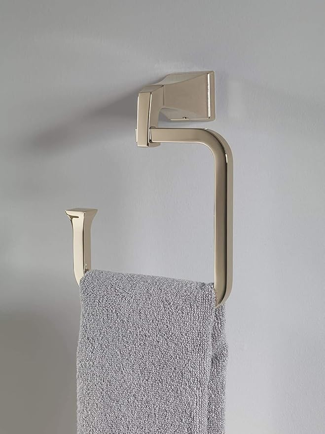 Delta Faucet 75146-PN Dryden-Towel Ring, 7.75 x 6.00 x 3.50 inches, Polished Nickel