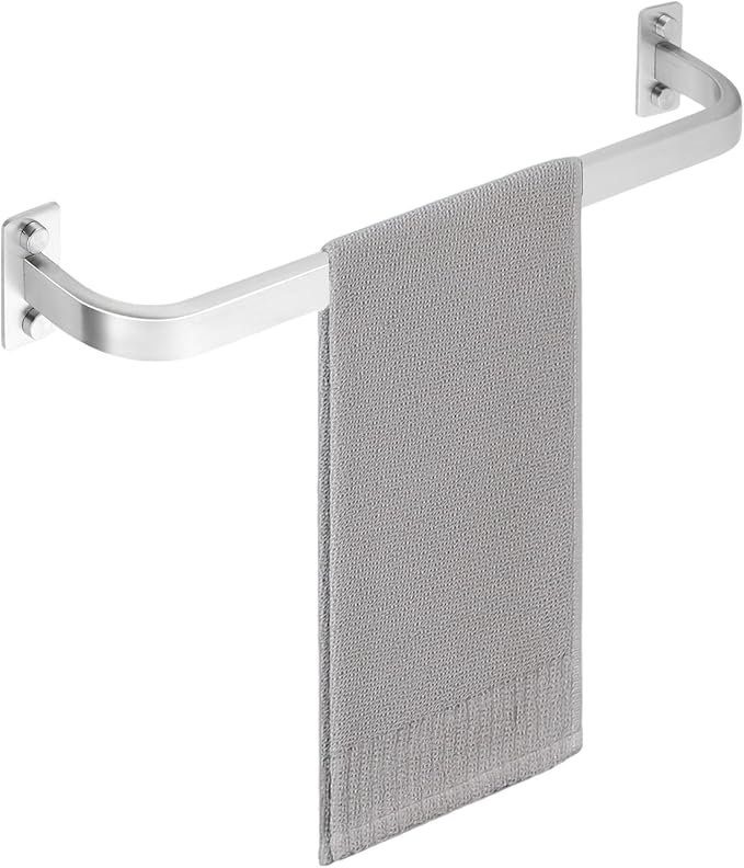 Bathroom Towel Bar, 16 inch Towel Racks for Bathroom Wall Mounted, SUS304 Stainless Steel Heavy Duty Towel Holder Bathroom Accessories Modern Home Decor, Brushed Finished