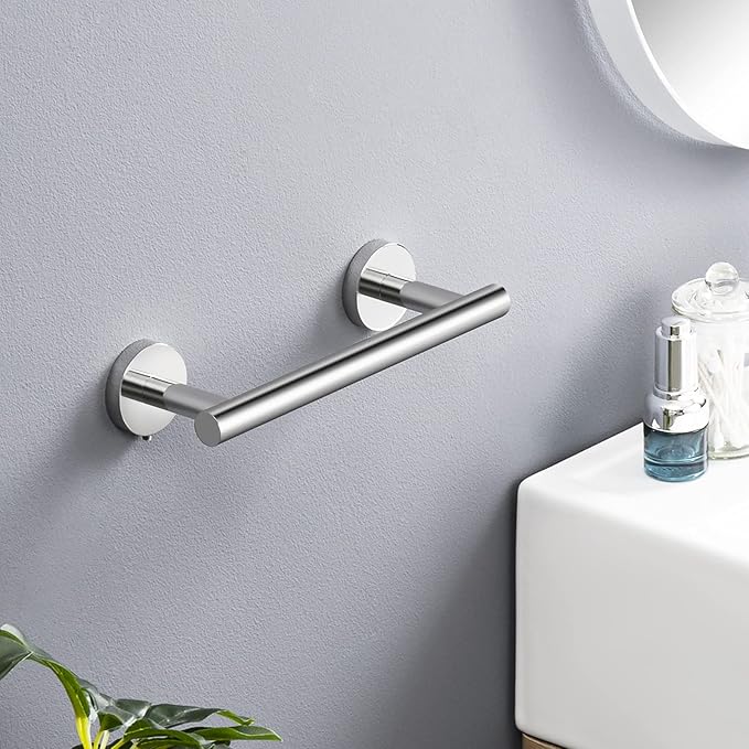 KES 6.7 Inches Hand Towel Bar Bathroom Towel Holder Kitchen Dish Cloths Hanger SUS304 Stainless Steel RUSTPROOF Wall Mount Polished Steel, Total Length 9.1 Inch, A2000S23