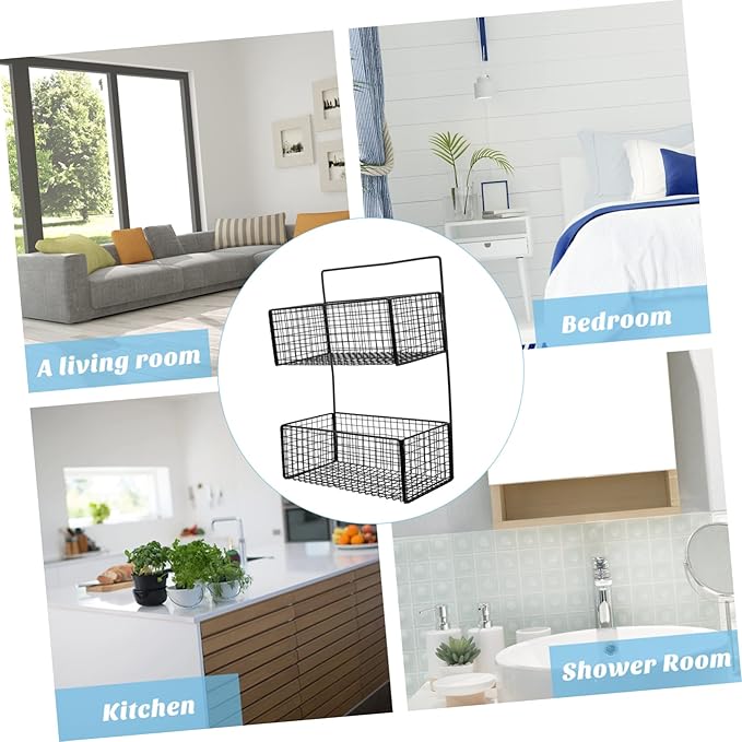 GLEAVI Bathroom Shelving Kitchen Storage Shelf Wall-Mounted Rack Smooth Surface Easy to Clean