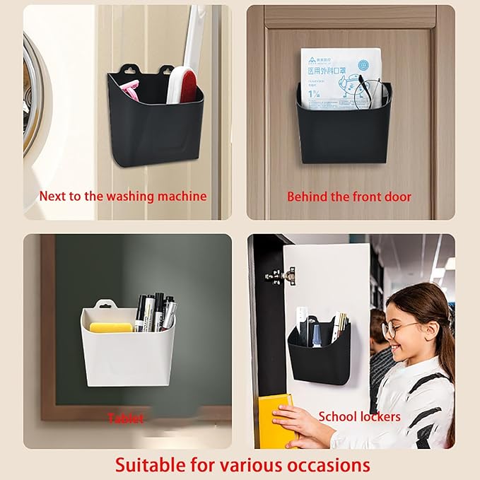 Floating Shelves Bathroom for Wall，Wall Mounted Storage Caddy, No Drilling Bathroom Organizer, Black，1 PACK