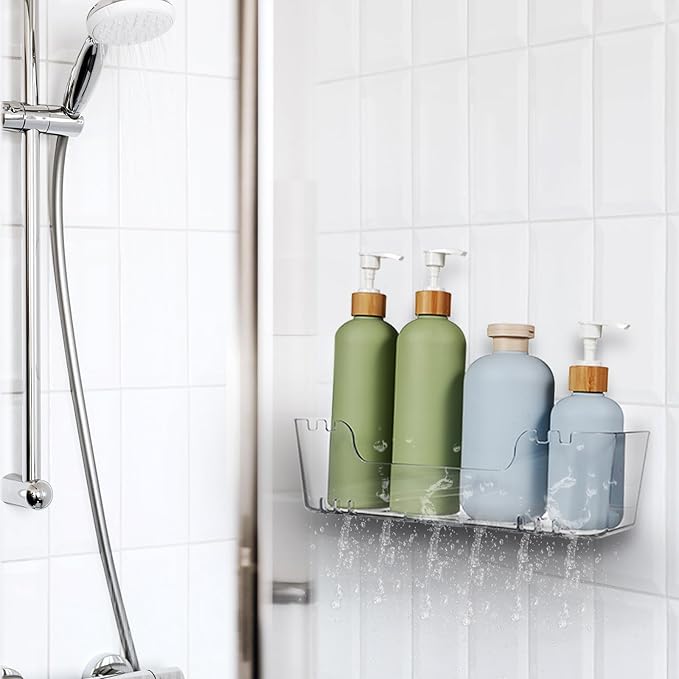 OSALADI 2pcs Bathroom Shelf Organizer Wall Mounted Over Toilet Storage Rack for Towels Toiletries Space-Saving Shelves for Bathrooms