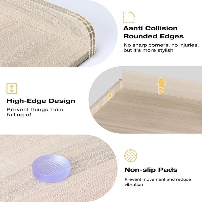 Washer Dryer Countertop, Washer Dryer Topper, Solid Wood Washers and Dryers Countertop, 54" Width x 27.5" Depth Laundry Countertop for Laundry Room Organization and Storage, White Oak