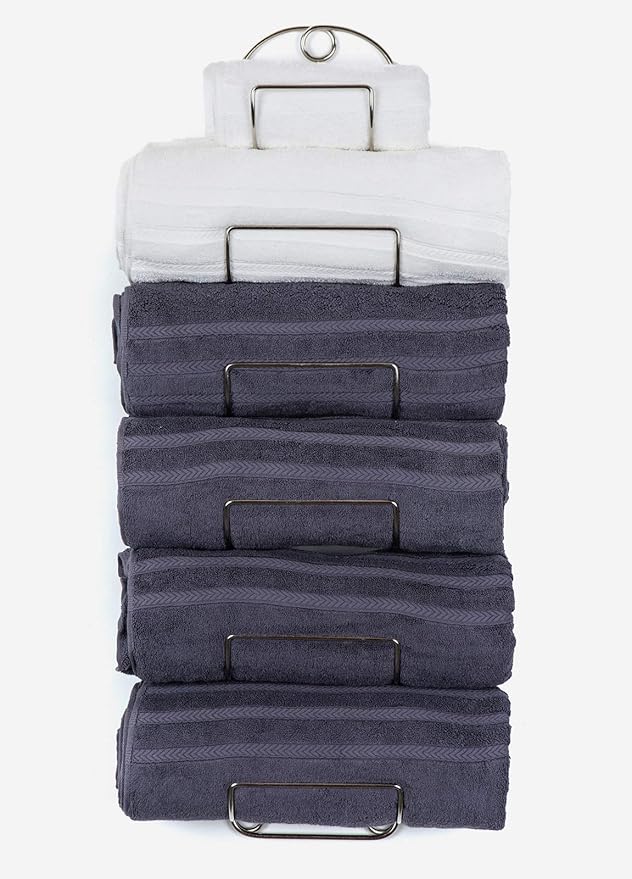 Towel Racks for Bathroom Wall Mounted Metal Wine Rack Towel Shelf Towel Holder for Bath Chrome