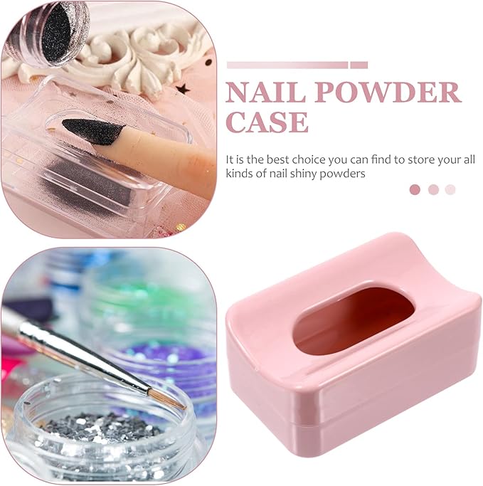 FOMIYES Nail Storage Box Mini Organizer Box for Nail Glitter Manicure Supplies