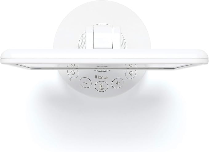 iHome 7" x 9" Reflect iCVBT22W Adjustable Vanity Mirror with Bonus 10X Mirror, Bluetooth Audio, Hands-Free Speakerphone, LED Lighting, Siri & Google Support USB Charging, (White, 7" x 9")