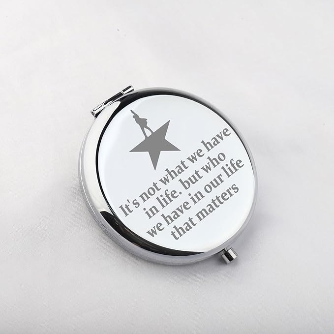 WUSUANED Musical Star Makeup Mirror Musical Lover Gift Theatre Inspired Mirror Drama Lover Gift (Drama Star Mirror S)