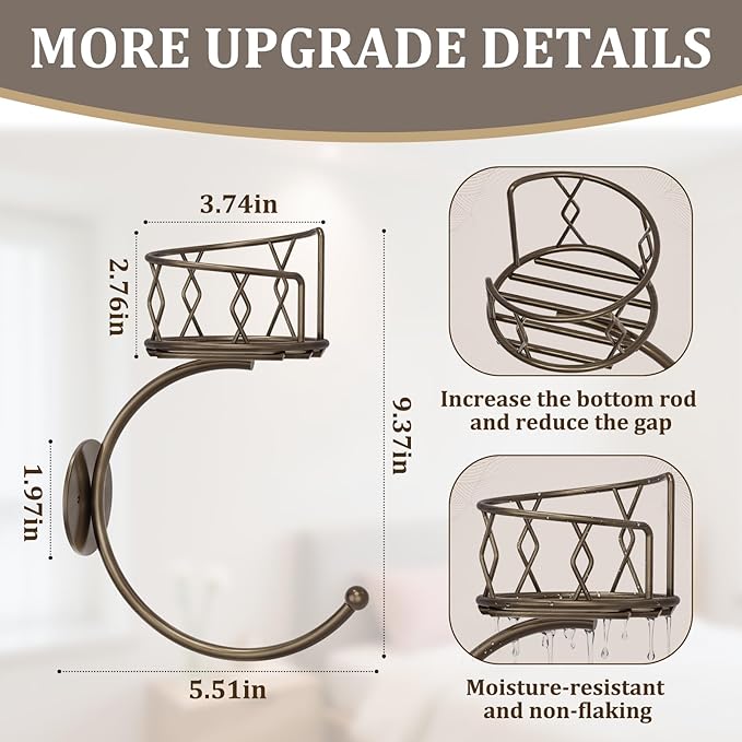 Antique Bronze Hand Towel Holder for Bathroom Wall, Metal Sturdy Wall-Mounted Towel Hook with Rustic Candle Holder, Rustproof Hand Towel Ring/Racks/Hanger for Farmhouse, Kitchen and Bedroom Decor