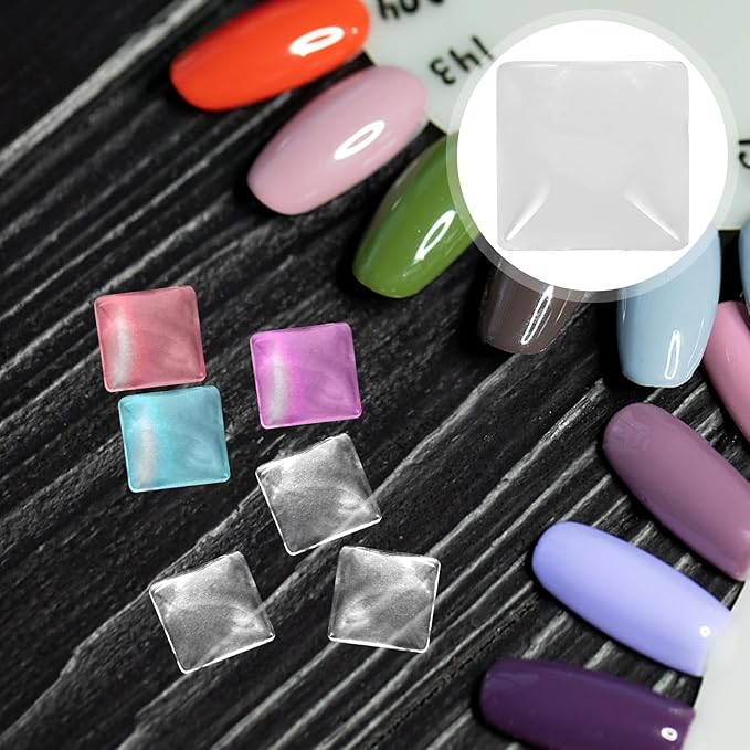 Mipcase Nail Color Display Stand 100Pcs Glass Nail Tip Cards for Art Polish Book Color Beads Display Tool