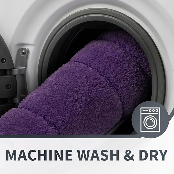 GRANNY SAYS Bathroom Rug Mat,36" x 24" Bath Mats for Bath Non-Slip, Super Soft and Water Absorbent, Microfiber Bath Rugs, Machine Wash Dry, Large Bath Rugs for Bathroom Floor, Purple