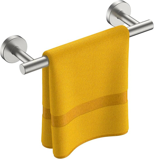 FORIOUS Towel Racks for Bathroom Wall Mounted, Stainless Steel Bathroom Towel Rack 11 Inch, Includes Wall Mounting Hardware (Brushed Nickel, Hanging Space 9-Inch)
