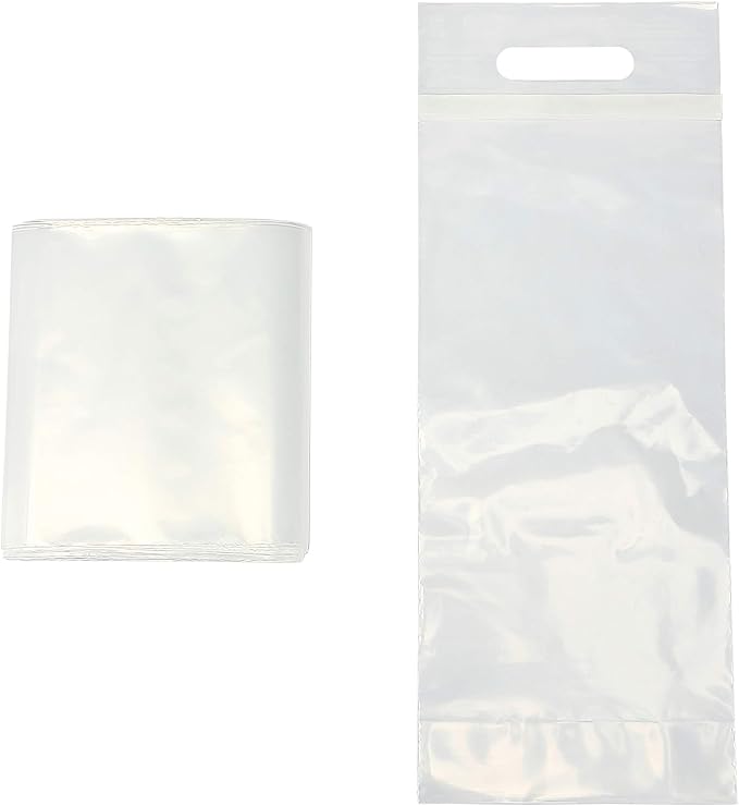 50 pack - Wine to go doggy Bag Carryout Adhesive Seal Tamper Proof Travel Bags for Restaurants, Bars, and Dinner Parties