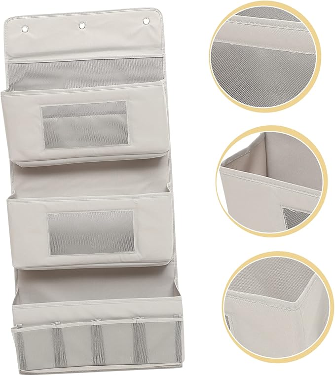 Glass Shelf for Bathroom ，Glass Aluminum，Door Hanging Storage over The Door Hooks Multi-layer Organizer for Dormitory