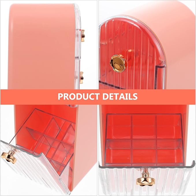 Beavorty Dressing Table Organizer for Lipsticks Chic Lipstick Storage Box and Stylish Makeup Holder for Home Salon Use