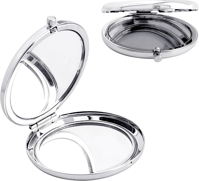 AKTAP Fairy Tale Gifts Princess Fans Compact Mirror I Will Sit with You in The Dark Makeup Mirror for Women