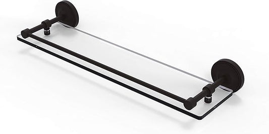 Allied Brass PRBP-1/22-GAL-ORB Prestige Regal 22 Inch Tempered Gallery Rail Glass Shelf, Oil Rubbed Bronze