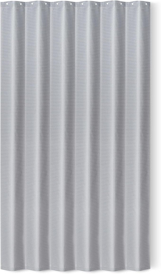 Amazon Basics Modern Style Polyester Shower Curtain, Quick-Drying, 72x72 inches, Gray