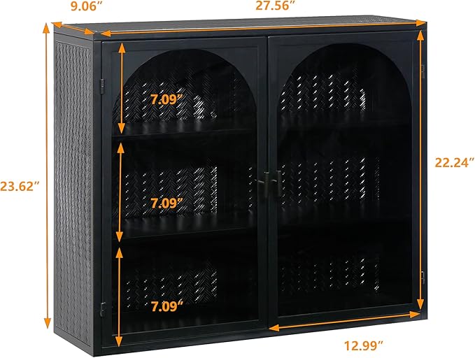 Medicine Cabinet,Medicine Cabinets for Bathroom with Mirror Doors Shelf,Bathroom Cabinet Wall Mounted Wooden Bathroom Storage Cabinet Bathroom Cabinet Kitchen (Black2)