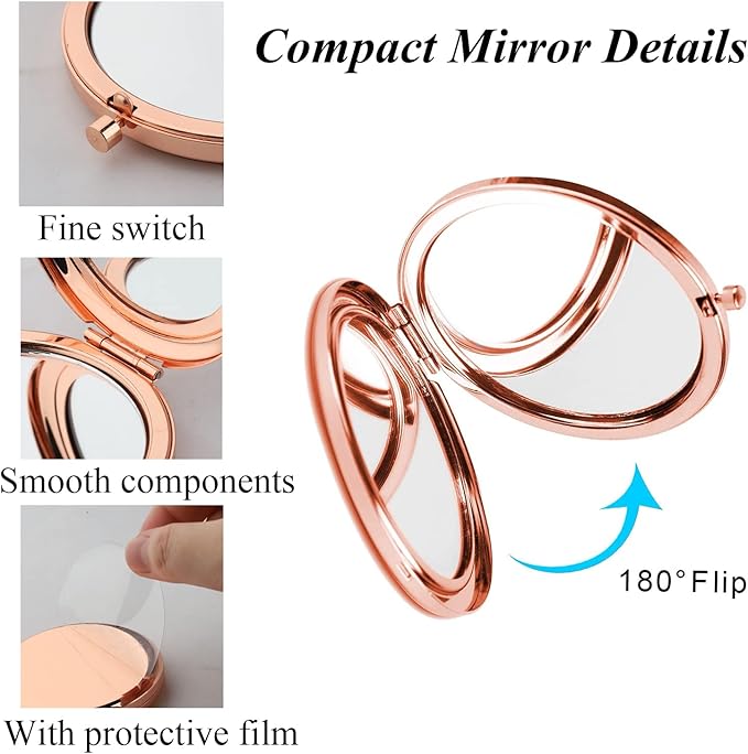 PLITI Princess Fan Gift May You Be Proud of The Work That You Do Princess Compact Mirror for Fairy Tales Lover (Be Proud Beauty CMrg)