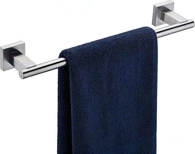 Miyili 15.75-Inch Towel Bar SUS 304 Stainless Steel Towel Holder Rack for Bathroom Wall Mount Brushed Finish, A02N40A