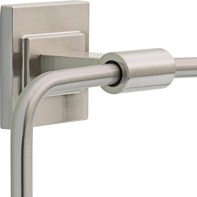 Delta Faucet McLaren (1-Pack) Hand Towel Holder, SpotShield Brushed Nickel, Square Ring for Bathroom or Kitchen Sink, Wall Mounted MCL46-BN