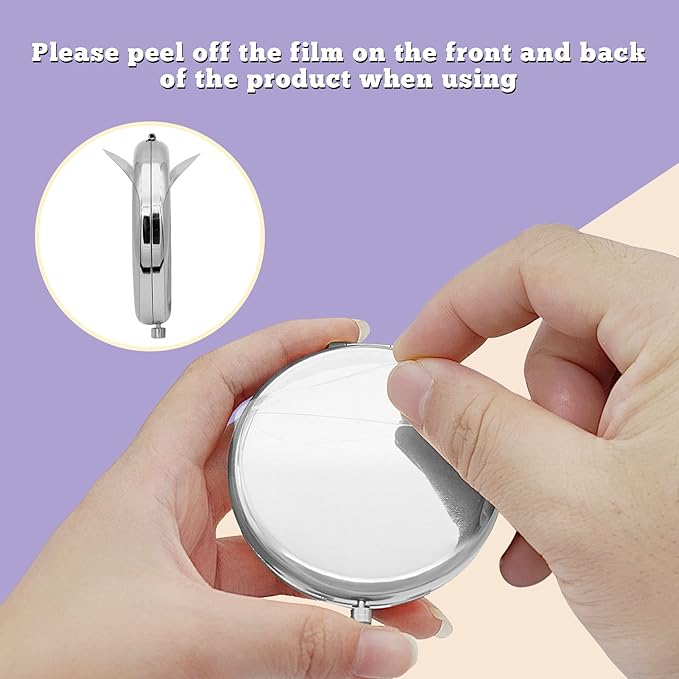 18th Birthday Gift for 18 Years Old Girls, Happy 18th Birthday Gift for Sister Niece Daughter Bestie, Folding Makeup Mirror for Her, Present Idea for Girls Turning 18 Years Old, 18th Bday Gift for Her