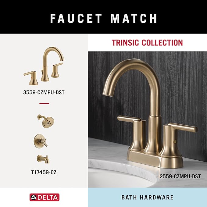 Delta 759240-CZ Trinsic 24 in. Towel Bar in Champagne Bronze
