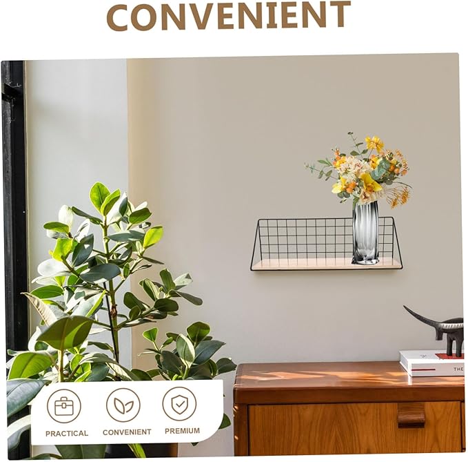 Cabilock 1Pc Large Multifunctional Wall Rack Bathroom Shelf for Home Decor Strong Bearing Capacity Iron Storage Organizer for Bathroom
