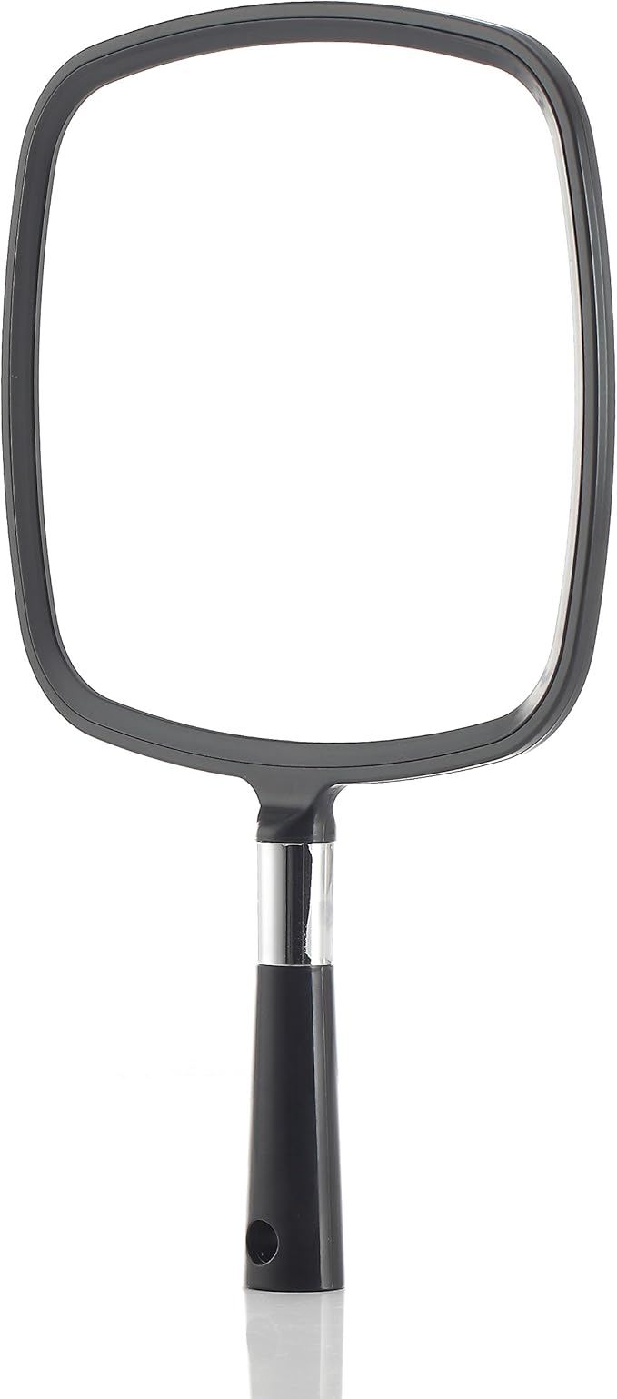 Miss Sweet Handheld Mirror Makeup Mirror (Black)