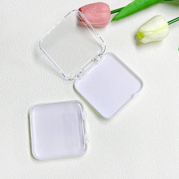12PCS Press On Nail Storage Box,Empty Plastic Nail Tips Storage Display Box for False Fake Nails Press on Nails Organizer Case Small Business Supplies for Home Nail Salon Use (White)
