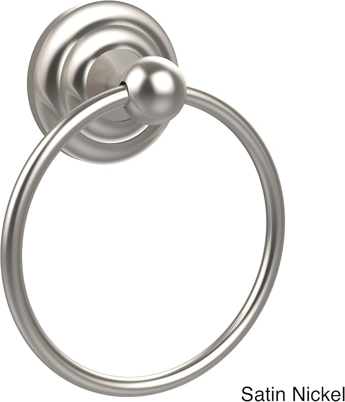 Allied Brass QN-16 Que Towel Ring, Polished Chrome