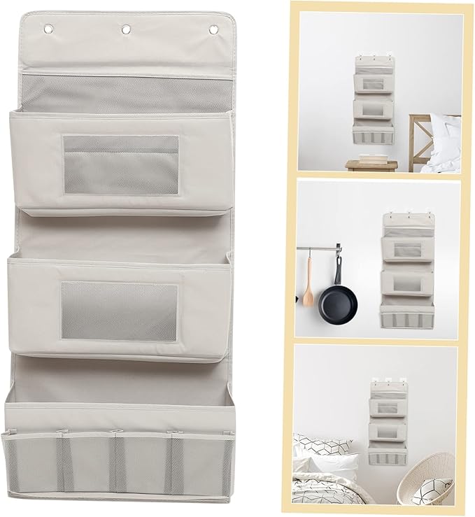 Glass Shelf for Bathroom ，Glass Aluminum，Door Hanging Storage over The Door Hooks Multi-layer Organizer for Dormitory