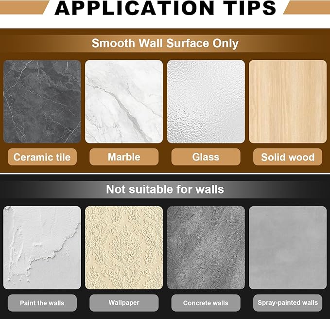 Wall Mount Adhesive Medicine Cabinet,Waterproof Small Bathroom Wall Cabinet with Detachable Partitions,Self Adhesive Farmhouse Storage Cabinet for Smooth Wall Surface and Countertop - Clear