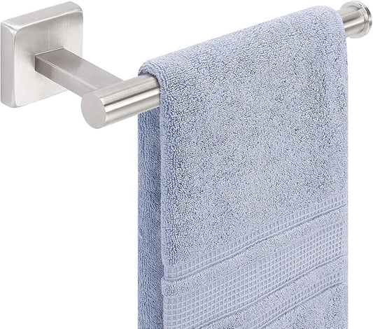 Livabber Hand Towel Holder 9 Inch, Thickened 304 Stainless Steel Hand Towel Ring Hanger Wall Mounted for Bathroom Kitchen, Easy to Clean (Brushed Nickel)