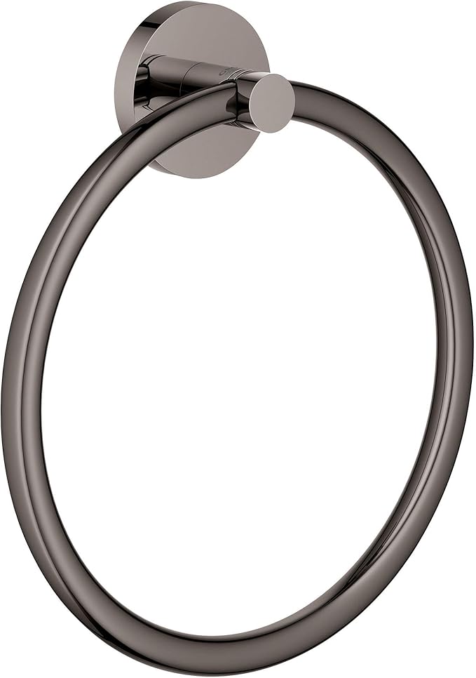 Essentials Towel Ring, Hard Graphite