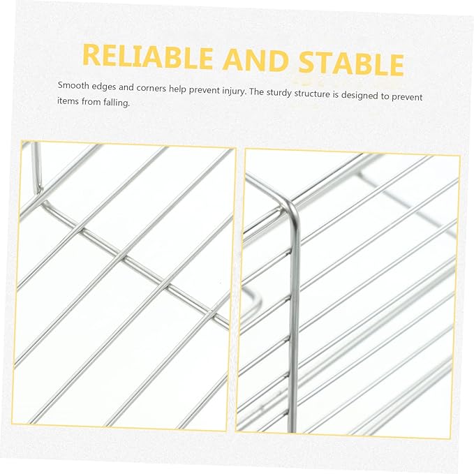 Cabilock Bathroom Storage Rack Punch Wall Mounted Shelf for Toiletries Stainless Steel Design with Hollow Bottom for Quick Drainage Elegant Organizer for Bathroom