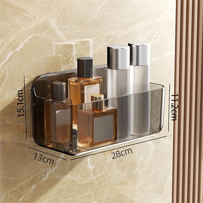 Wall Mounted Storage Organizers Wall Mounted Storage Shelf Adhesive Organizers Holder for Various Flat Surfaces Bathroom Shelf